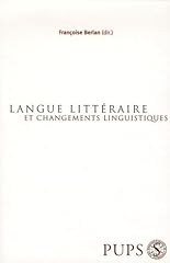 Langue littéraire changement d'occasion  Livré partout en France