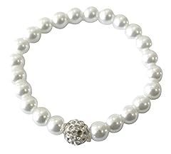 White pearls stretchable for sale  Delivered anywhere in UK