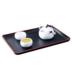 Rechteck Tablett Schwarz Kunststoff Kaffee Tee Platten gebraucht kaufen  Wird an jeden Ort in Switzerland
