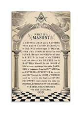 Masonic mason poster for sale  Delivered anywhere in USA 