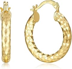 Gold hoop earrings for sale  Delivered anywhere in USA 
