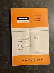 Dietzgen decimal trig for sale  Delivered anywhere in USA 