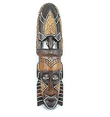 Maschera africano legno usato  Spedito ovunque in Italia 
