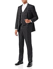 Mens black pinstripe for sale  Delivered anywhere in UK