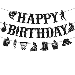 Fishing birthday banner for sale  Delivered anywhere in USA 