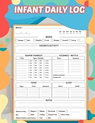 Infant daily log for sale  Delivered anywhere in USA 