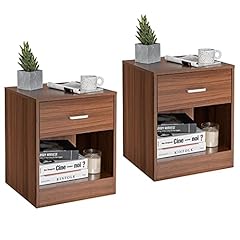 Giantex walnut nightstand for sale  Delivered anywhere in USA 