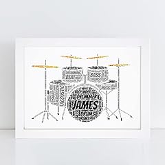 Personalised drum kit for sale  Delivered anywhere in UK
