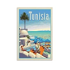 Poster rétro tunisie d'occasion  Livré partout en France