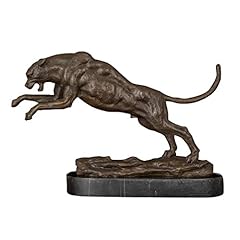 Bronze leopard art for sale  Delivered anywhere in UK