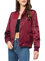 Rasujie satin bomber for sale  Delivered anywhere in USA 