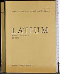 Latium. rivista studi usato  Spedito ovunque in Italia 