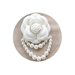 White camellia brooch for sale  Delivered anywhere in Ireland