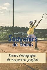 Souvenirs tennis carnet d'occasion  Livré partout en France