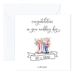 Personalised wedding card for sale  Delivered anywhere in UK