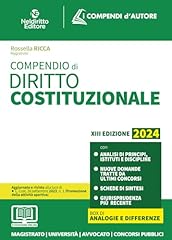 Compendio diritto costituziona usato  Spedito ovunque in Italia 