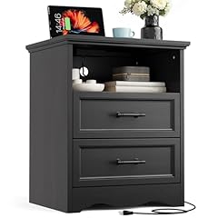 Black nightstand charging for sale  Delivered anywhere in USA 