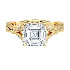 Asscher cut moissanite for sale  Delivered anywhere in USA 