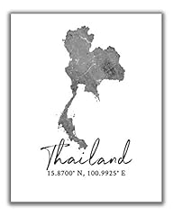 Thailand map wall for sale  Delivered anywhere in USA 