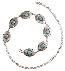 Turquoise concho chain for sale  Delivered anywhere in USA 