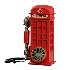 XHMCDZ Telefono Vintage Classico Telefono Fisso per casa Telefono Fisso Creativo Carino Telefono Booth Parete a Muro Casa Telefono Europeo Antico usato  Spedito ovunque in Italia 