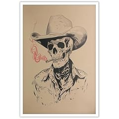Vintage cowboy skull for sale  Delivered anywhere in USA 