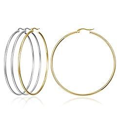 Huge gold hoop for sale  Delivered anywhere in USA 