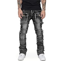 Stretch stacked jeans for sale  Delivered anywhere in USA 