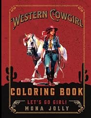 Western cowgirl coloring for sale  Delivered anywhere in UK