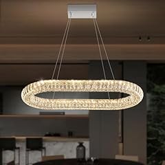 Oval crystal chandelier for sale  Delivered anywhere in USA 