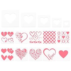 17pcs heart template for sale  Delivered anywhere in UK