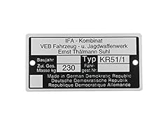 Typenschild kr51 1 gebraucht kaufen  Wird an jeden Ort in Deutschland