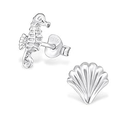 Seahorse seashell earrings for sale  Delivered anywhere in UK