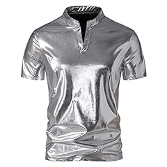 Maglietta uomo metallizzata usato  Spedito ovunque in Italia 