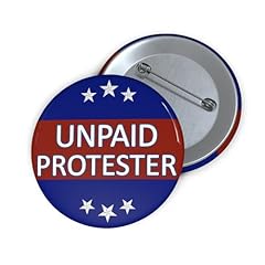 Unpaid protester pin for sale  Delivered anywhere in USA 
