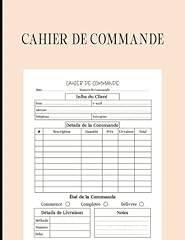 Cahier commande carnet d'occasion  Livré partout en France