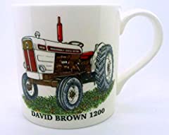 David Brown 1200 Tractor Mug ~ Large FINE Bone China for sale  Delivered anywhere in UK