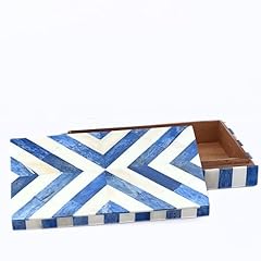 Handmade blue white for sale  Delivered anywhere in USA 