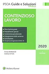 Contenzioso lavoro usato  Spedito ovunque in Italia 