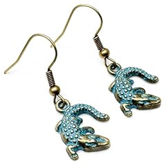 Crocodile charm earrings for sale  Delivered anywhere in UK