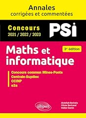 Maths informatique psi d'occasion  Livré partout en France