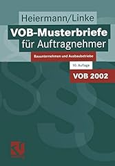 Vob musterbriefe auftragnehmer gebraucht kaufen  Wird an jeden Ort in Deutschland