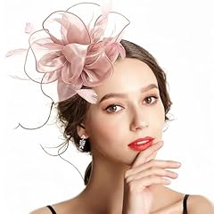 Pink fascinators women for sale  Delivered anywhere in UK