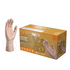 X3 Industrial Clear Vinyl Gloves, Box of 200, 3 Mil, for sale  Delivered anywhere in USA 