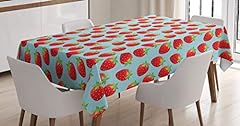 Ambesonne strawberry tableclot for sale  Delivered anywhere in USA 