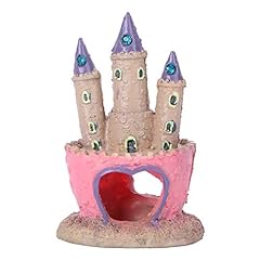 POPETPOP Aquarium Decorations Heart Castle - Fish Tank, used for sale  Delivered anywhere in UK