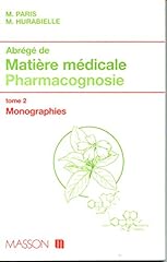 Matiere medicale pharmacognosi d'occasion  Livré partout en France