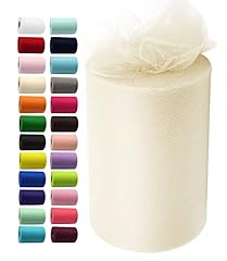 Ivory tulle fabric for sale  Delivered anywhere in USA 