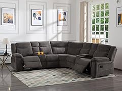 Manual reclining sectional for sale  Delivered anywhere in USA 