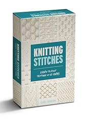 Knitting stitches card for sale  Delivered anywhere in USA 